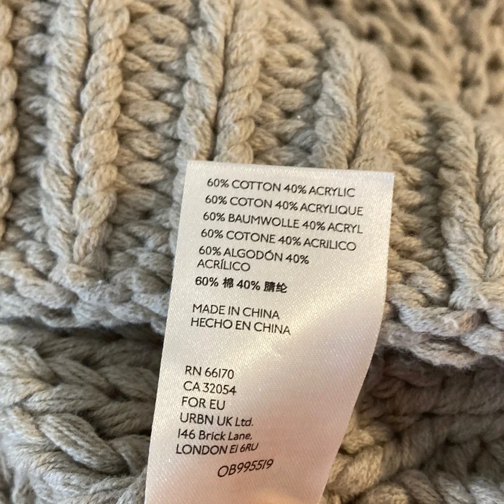 Free People Chunky Knit Cropped Sweater My Only Sunshine Cream Tan Size Medium